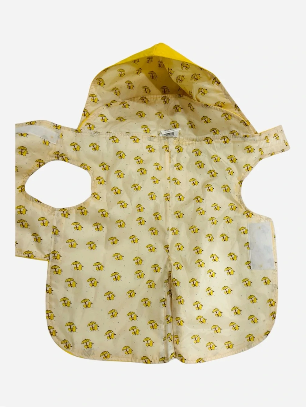 Dog Yellow Raincoat with Lining- size Large